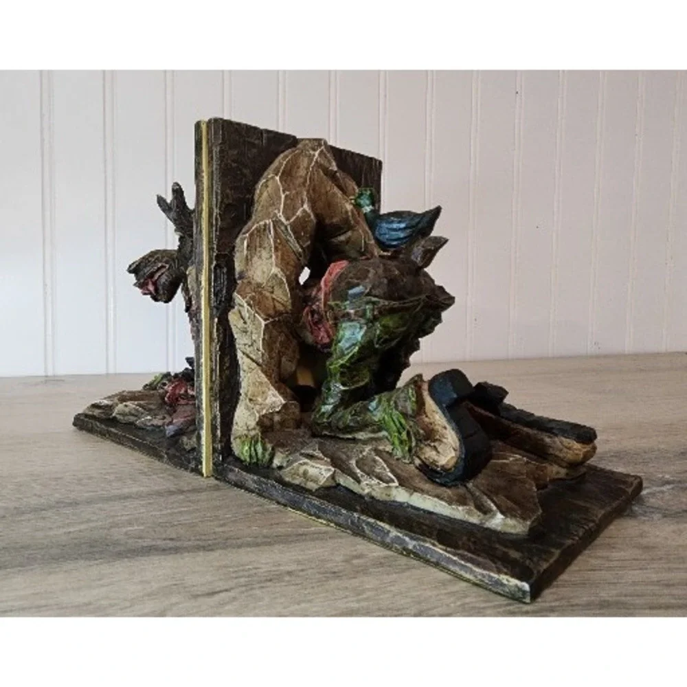 Moose Book Ends Porcelain‎ Cabin Deco Funny Nautical